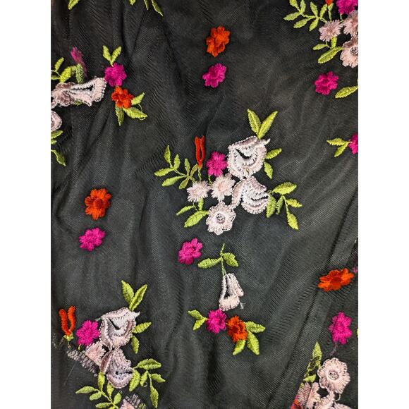 NWT Sam Edelman Embroidered Mesh Midi Dress Size 2 - Picture 8 of 11